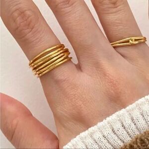 New Beautiful Gold or 925 Sterling Silver Wrap Adjustable Ring